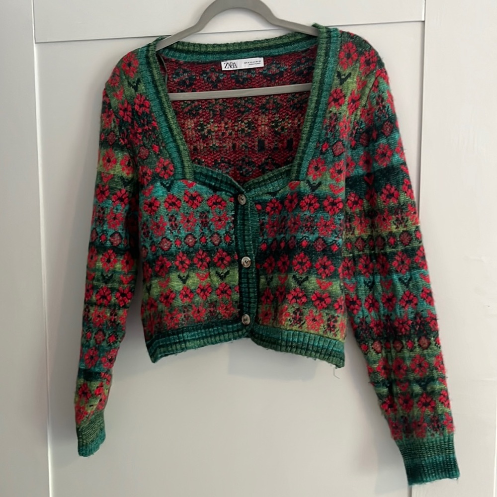 Zara Cropped Cardigan